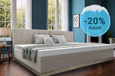 Deal 10: Premium Familien Bett mit 3 Matratzen, inkl. Boxspringpodest und Kopfteilen